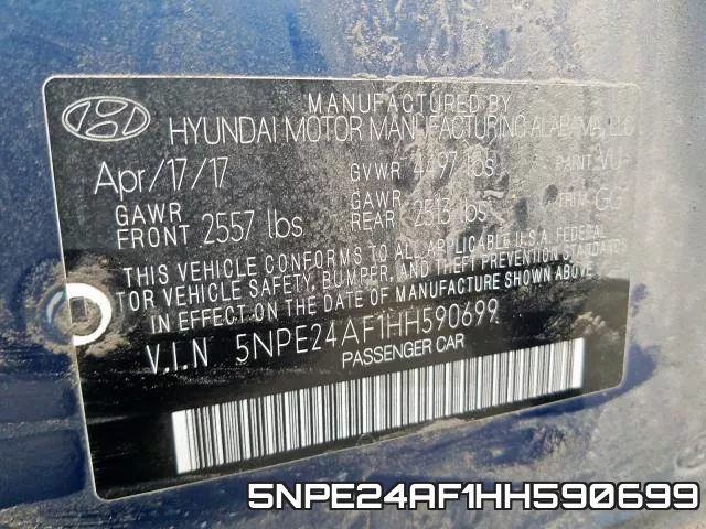 5NPE24AF1HH590699 фото 2