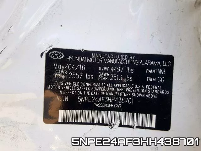 5NPE24AF3HH438701 фото 2
