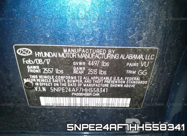 5NPE24AF7HH558341 фото 10