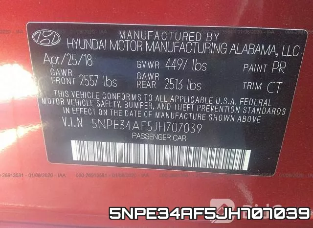 5NPE34AF5JH707039 фото 10