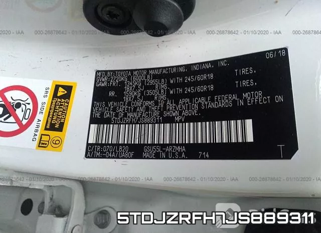 5TDJZRFH7JS889311 фото 10