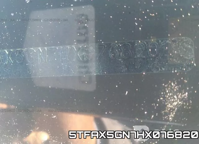 5TFAX5GN7HX076820 фото 10