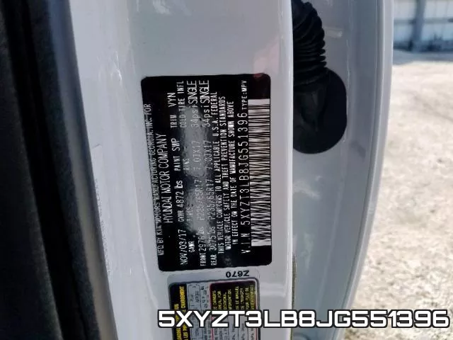 5XYZT3LB8JG551396 фото 2