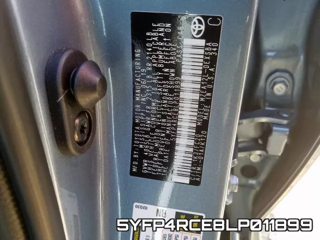 5YFP4RCE8LP011899 фото 2