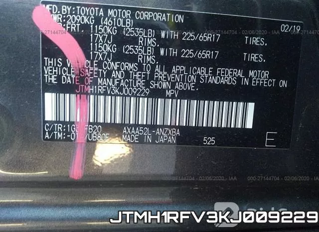 JTMH1RFV3KJ009229 фото 10
