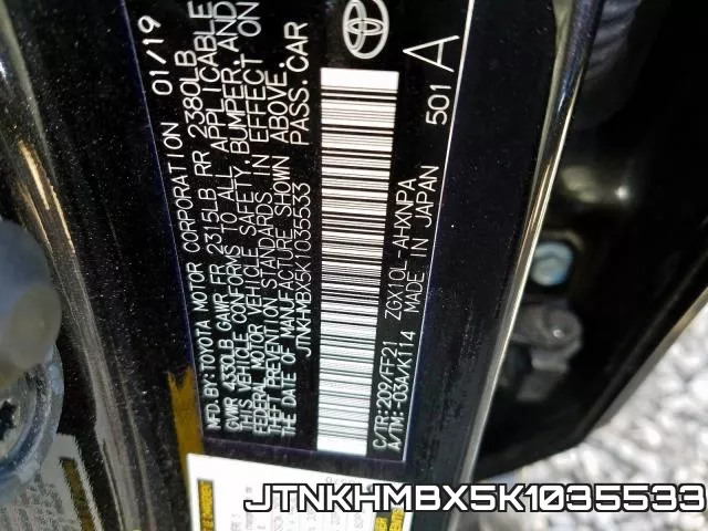 JTNKHMBX5K1035533 фото 2