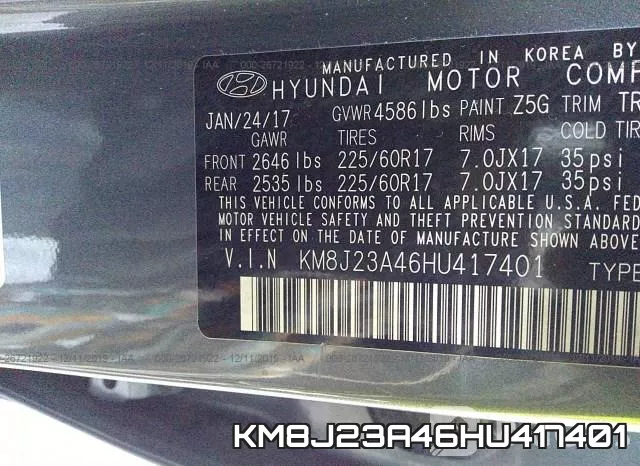 KM8J23A46HU417401 фото 10