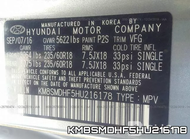 KM8SMDHF5HU216178 фото 10