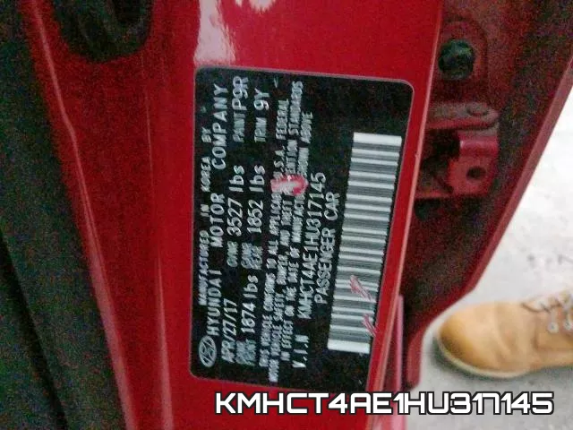 KMHCT4AE1HU317145 фото 2