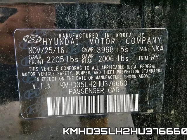 KMHD35LH2HU376660 фото 2