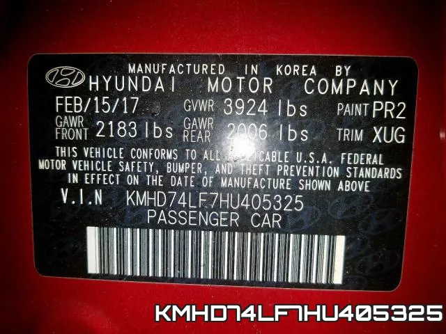KMHD74LF7HU405325 фото 2