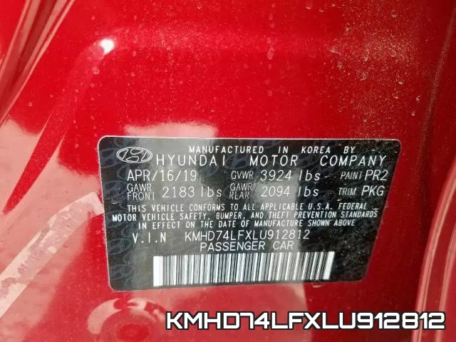 KMHD74LFXLU912812 фото 2