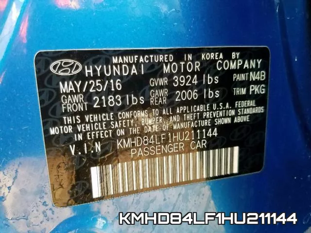 KMHD84LF1HU211144 фото 2