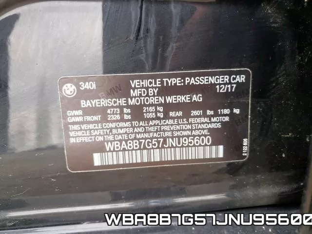 WBA8B7G57JNU95600 фото 2