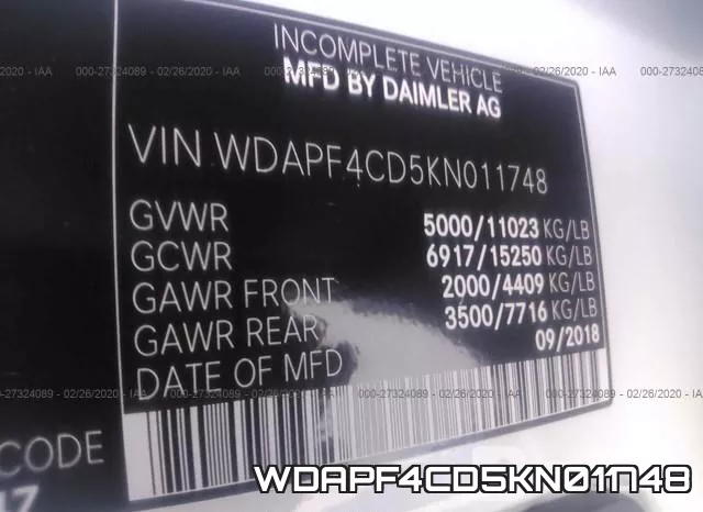 WDAPF4CD5KN011748 фото 10