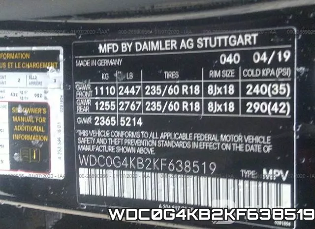 WDC0G4KB2KF638519 фото 10