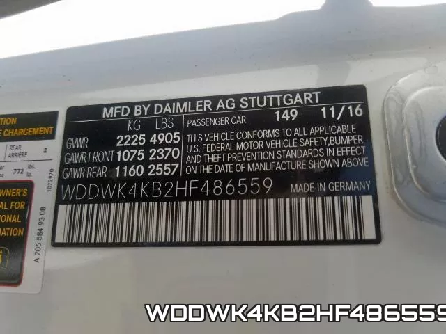 WDDWK4KB2HF486559 фото 2