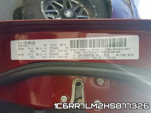1C6RR7LM2HS877326 фото 2