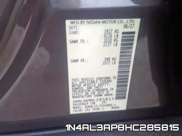 1N4AL3AP8HC285815 фото 2