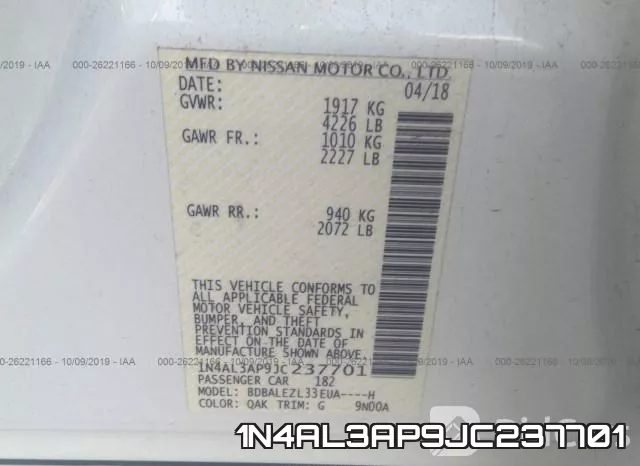 1N4AL3AP9JC237701 фото 10