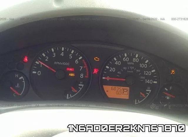 1N6AD0ER2KN767870 фото 8
