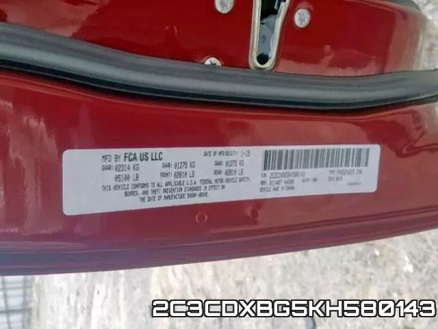 2C3CDXBG5KH580143 фото 2