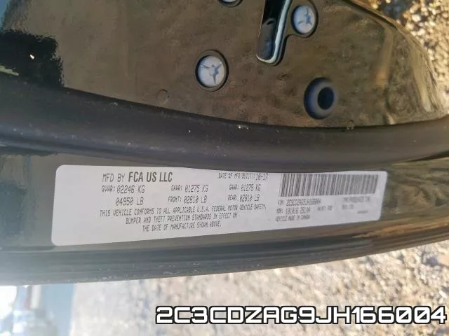 2C3CDZAG9JH166004 фото 2