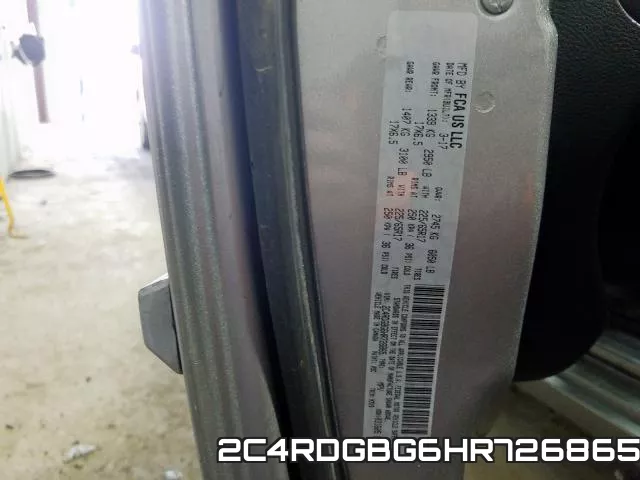 2C4RDGBG6HR726865 фото 2