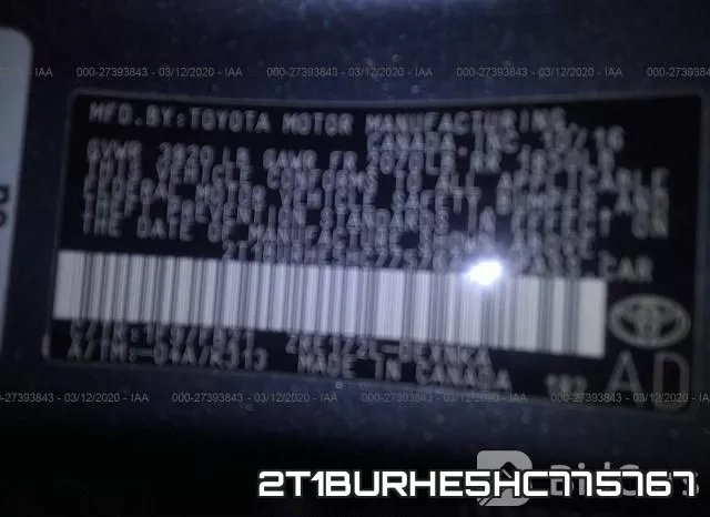 2T1BURHE5HC775767 фото 10