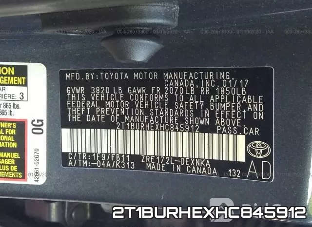 2T1BURHEXHC845912 фото 10