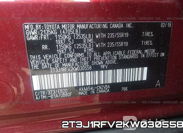 2T3J1RFV2KW030558 фото 10