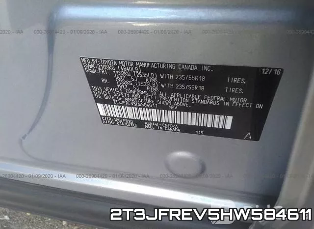 2T3JFREV5HW584611 фото 10