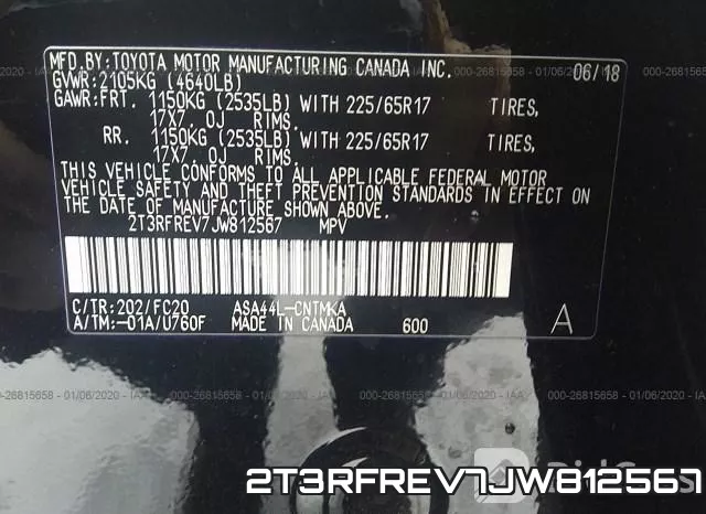 2T3RFREV7JW812567 фото 10