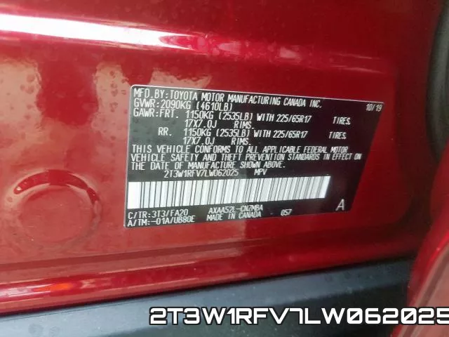 2T3W1RFV7LW062025 фото 2