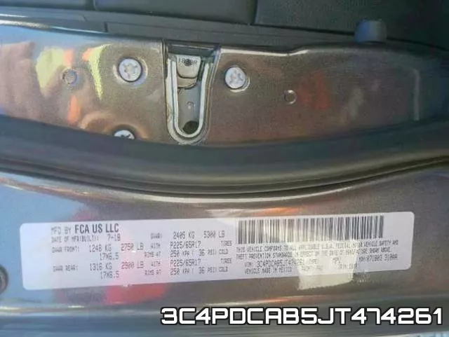 3C4PDCAB5JT474261 фото 2