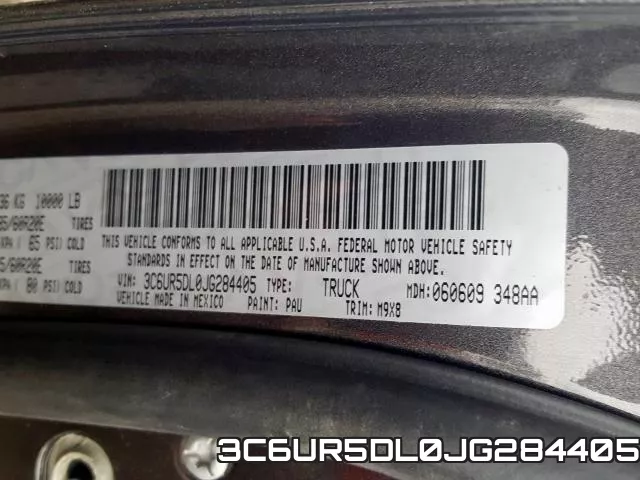 3C6UR5DL0JG284405 фото 2