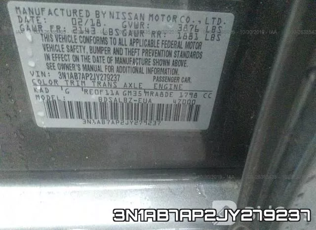 3N1AB7AP2JY279237 фото 10