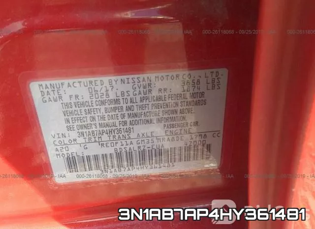 3N1AB7AP4HY361481 фото 10