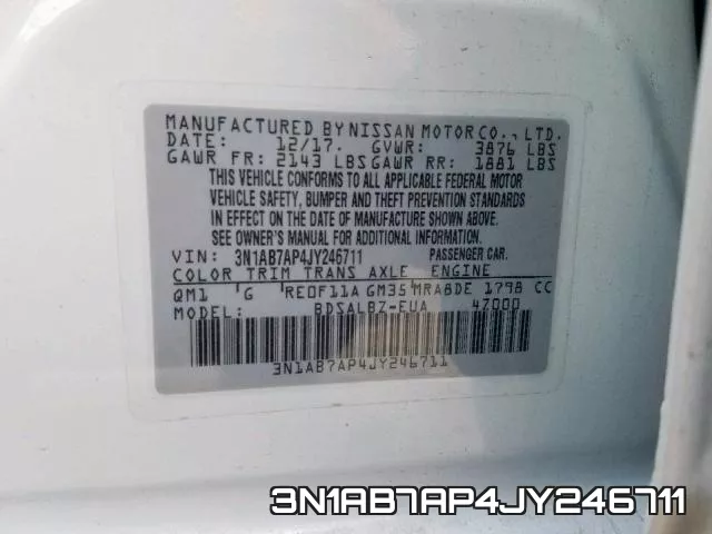 3N1AB7AP4JY246711 фото 2