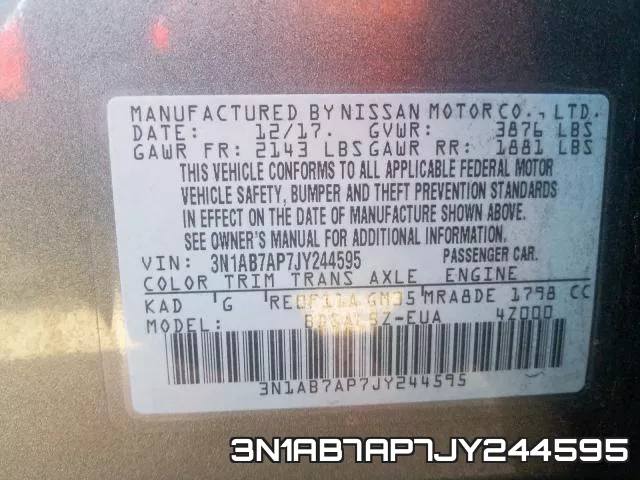 3N1AB7AP7JY244595 фото 2