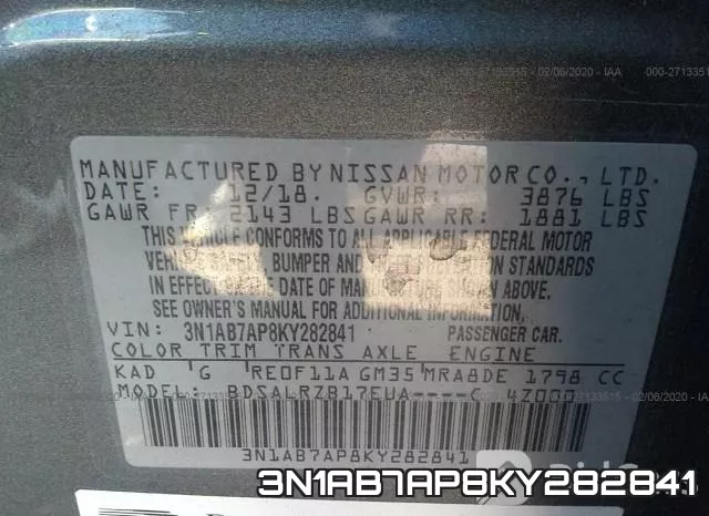 3N1AB7AP8KY282841 фото 10