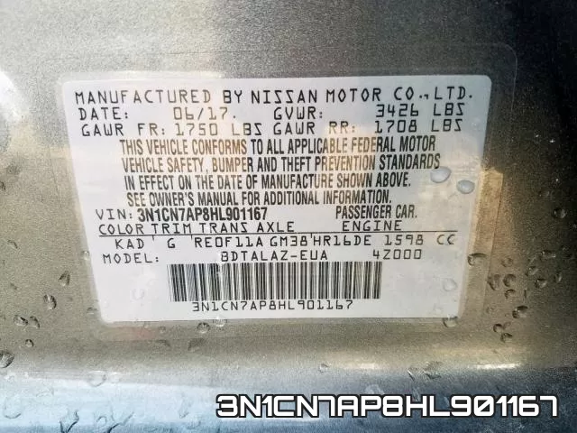 3N1CN7AP8HL901167 фото 2