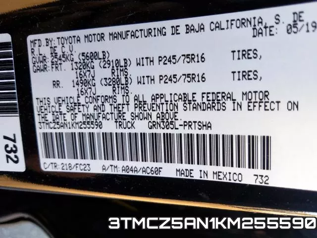 3TMCZ5AN1KM255590 фото 2