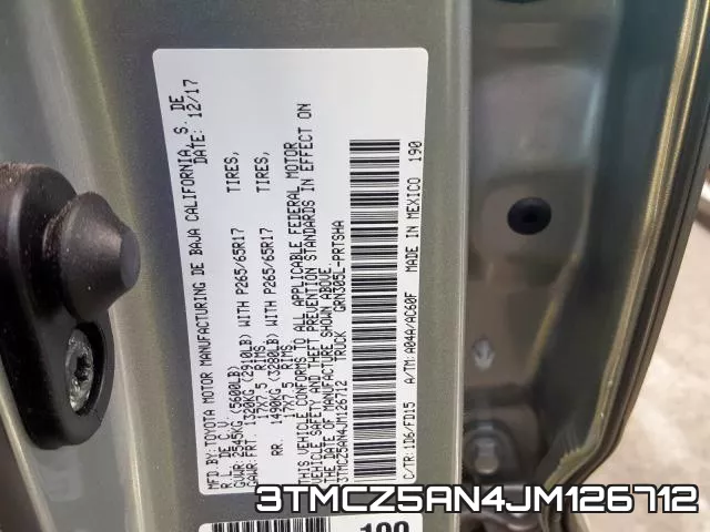 3TMCZ5AN4JM126712 фото 2