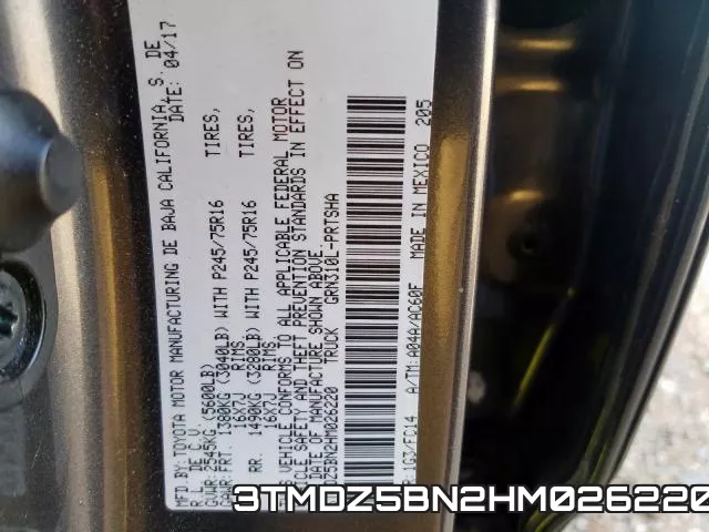 3TMDZ5BN2HM026220 фото 2