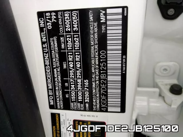 4JGDF7DE2JB125100 фото 2