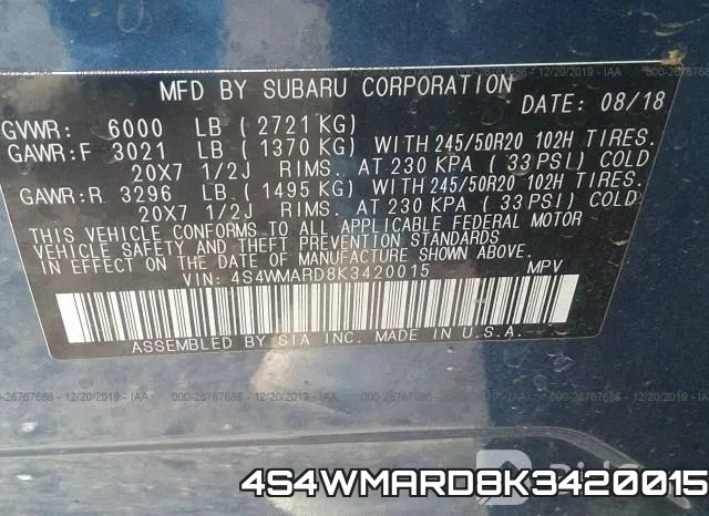 4S4WMARD8K3420015 фото 10