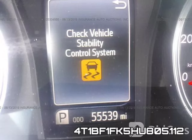 4T1BF1FK5HU805112 фото 8