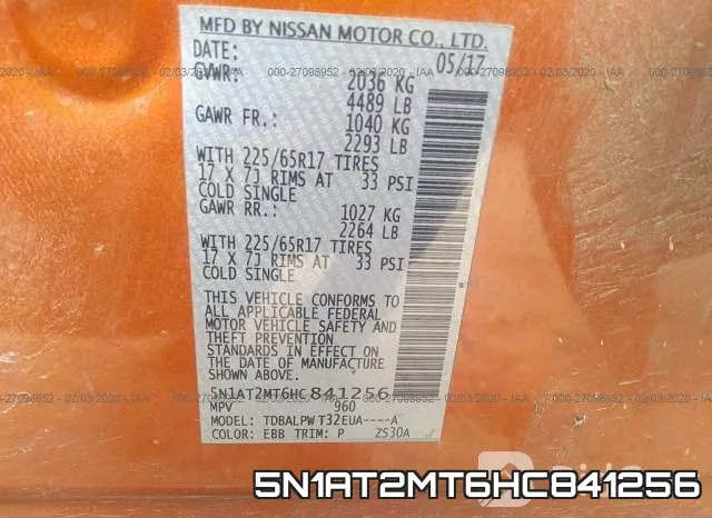 5N1AT2MT6HC841256 фото 10