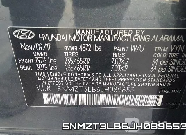 5NMZT3LB6JH089653 фото 10